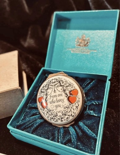 Vintage enamel trinket - vintage,