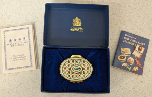Halcyon days enamel box 1989 - days,