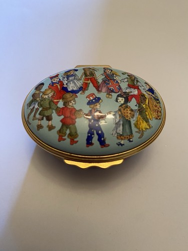 Halcyon days enamel pill box - halcyon,