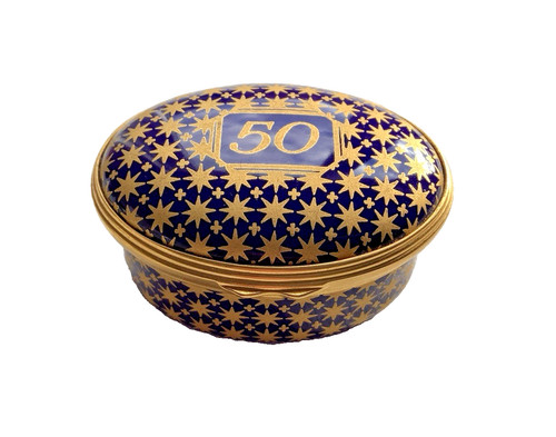50th birthday anniversary blue - 50th,
