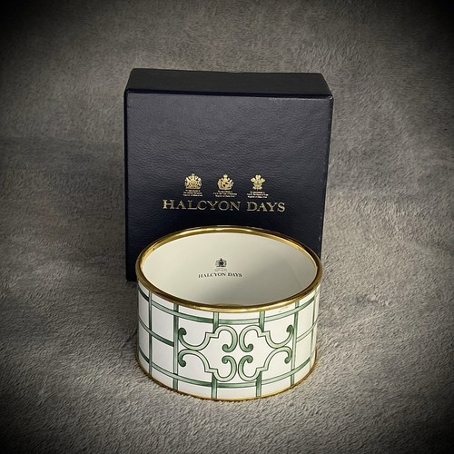 Halcyon days enamel bangle - enamel,