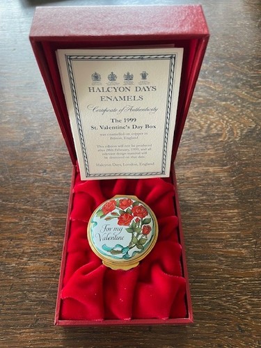 Halcyon days valentine enamel - halcyon,