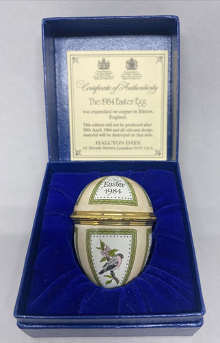 Halcyon days enamel box easter - enamel,