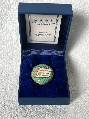 Halcyon days enamel box - enamel,