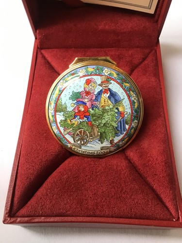 Halcyon days enamel box - enamel,